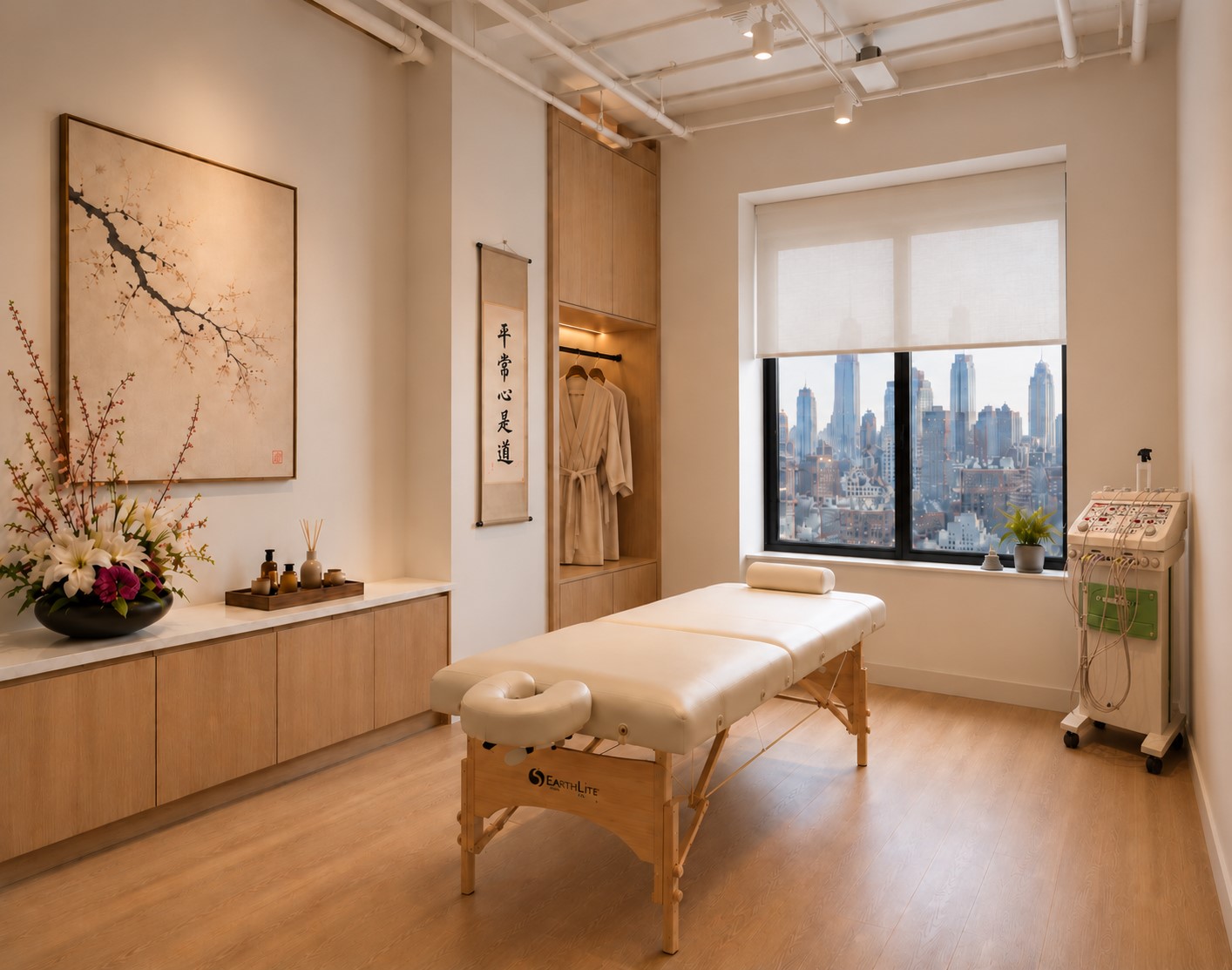 Commercial Interior Design NYC, Acupuncture Clinic Design, Wellness Center Design, Medical Office Interior Design, Healthcare Interior Design NYC, Treatment Room Design.